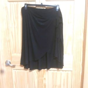 Maurice's XL Black Wrap Skirt